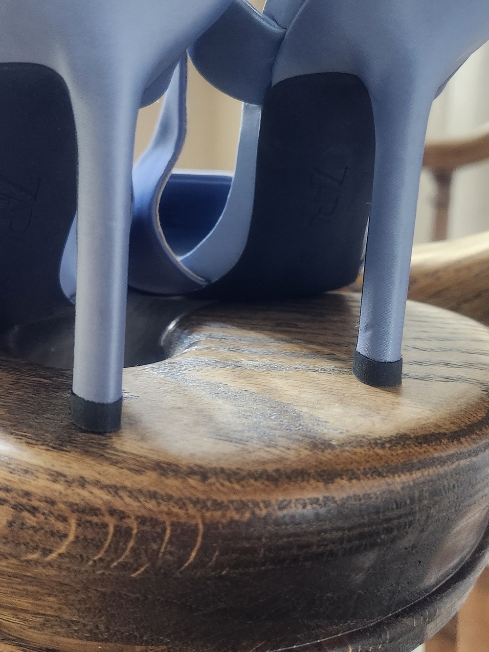 ZARA Periwinkle Pointed-Toe Slingback Stiletto Heels - Picture 5 of 6